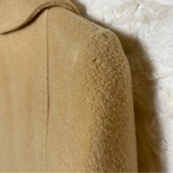 Pendleton Tan Wool Classic Short Pea Coat Jacket Size 10 Womens - Picture 7 of 8